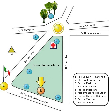 Mapa Facultad de Ciencias