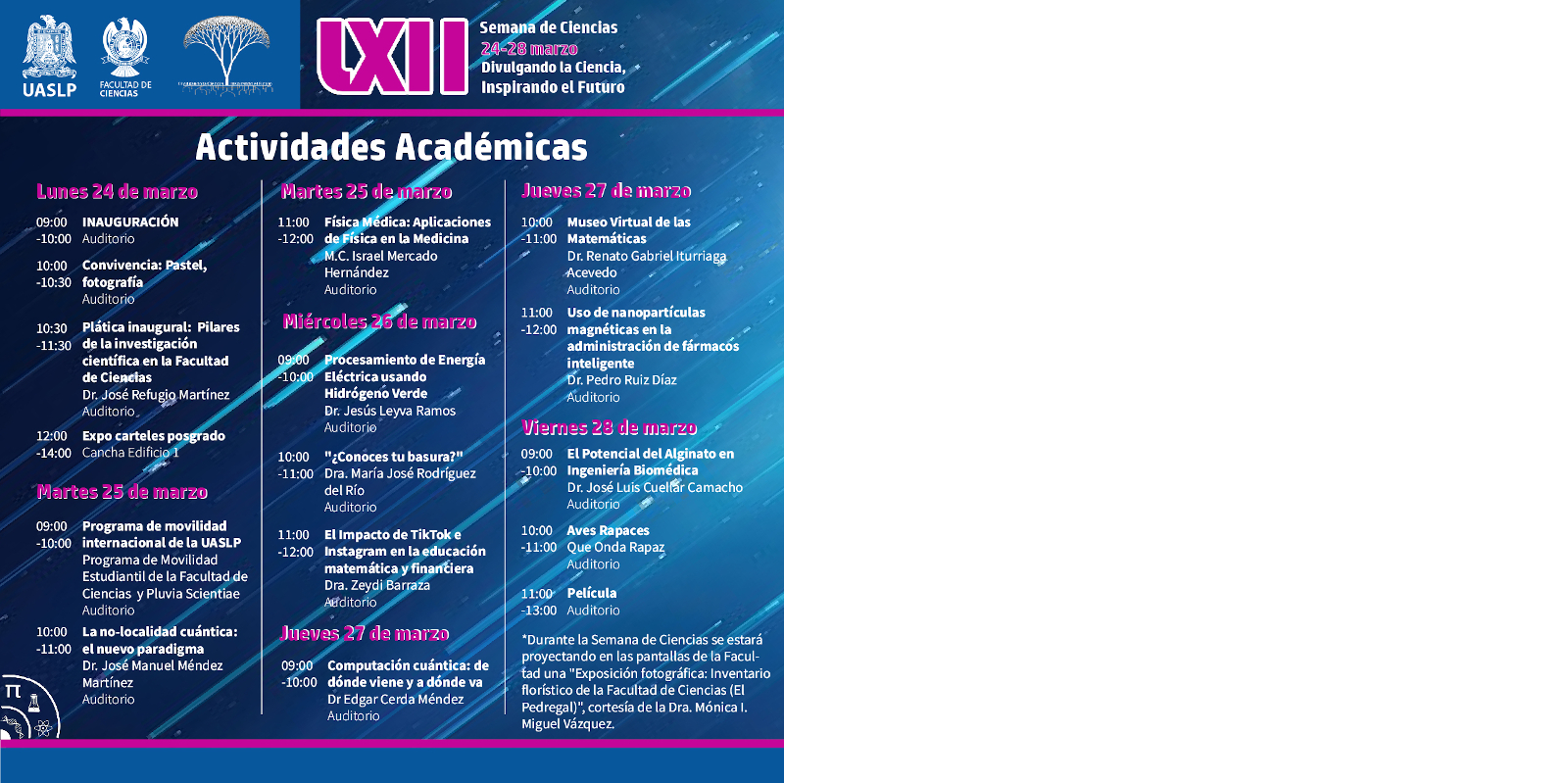 LXII Semana de Ciencias